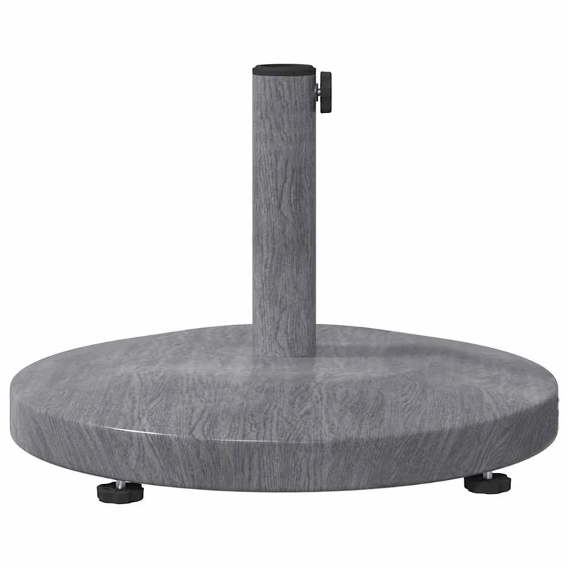 Base de parasol moderne ronde extérieure 48 x 48 x 32 cm design épuré jardin en acier gris foncé 02_0058936
