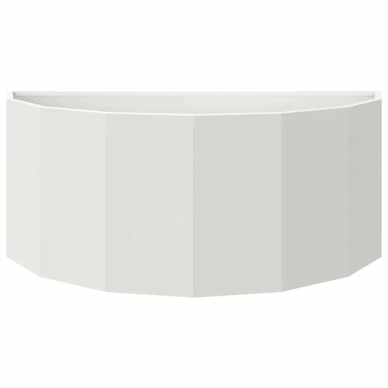 Jardinière demi-ronde moderne design extérieur 90 x 45 x 35 cm ambiance chic en acier blanc 02_0052930