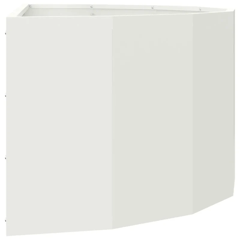 Jardinière demi-ronde moderne design extérieur 90 x 45 x 35 cm ambiance chic en acier blanc 02_0052930