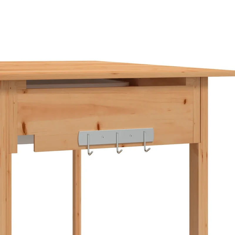 Table de rempotage avec évier extensible 147,5 x 44 x 139,5 cm design polyvalent jardin en bois massif marron 02_0046208