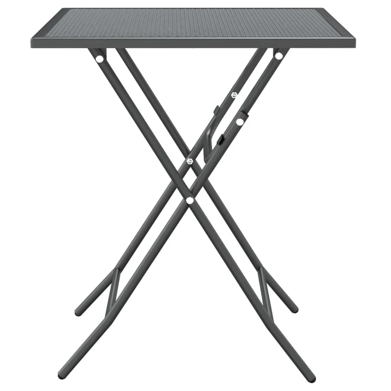 Mobilier à dîner de jardin 5 pièces maille métal anthracite 02_0014775