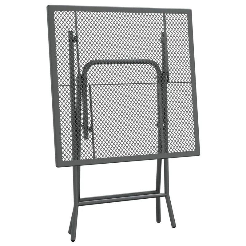 Mobilier à dîner de jardin 5 pièces maille métal anthracite 02_0014775