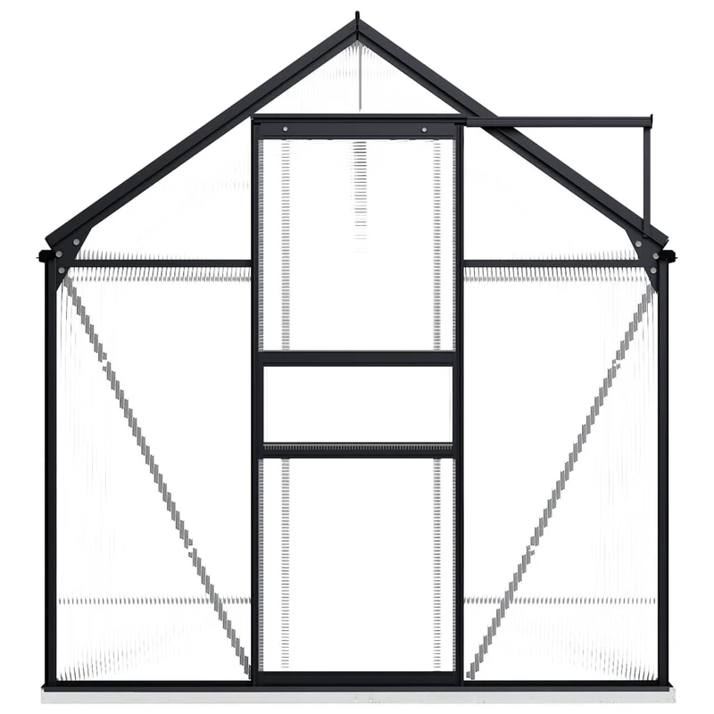Serre tente abri plante fleur légumes avec cadre de base aluminium 4,75 m² anthracite 02_0044510