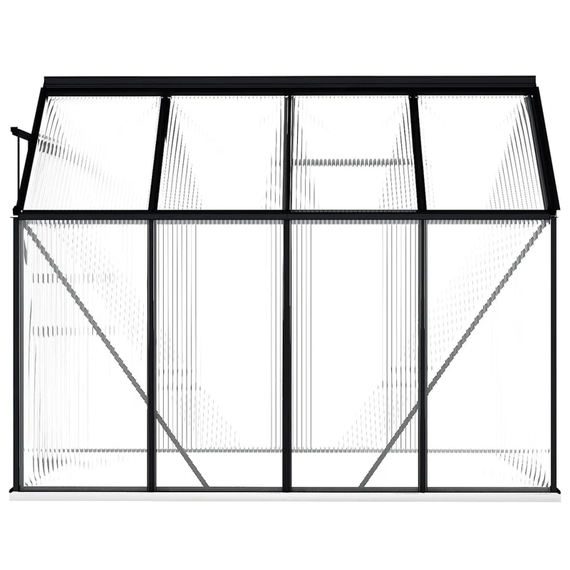 Serre tente abri plante fleur légumes avec cadre de base aluminium 4,75 m² anthracite 02_0044510