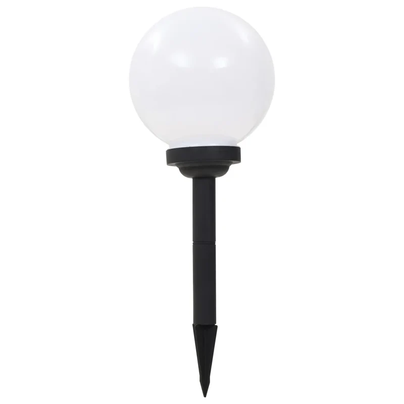 Lot de 3 lampes LED sphériques d'extérieur éclairage décoratif jardin 20 cm en PP blanc 02_0045897