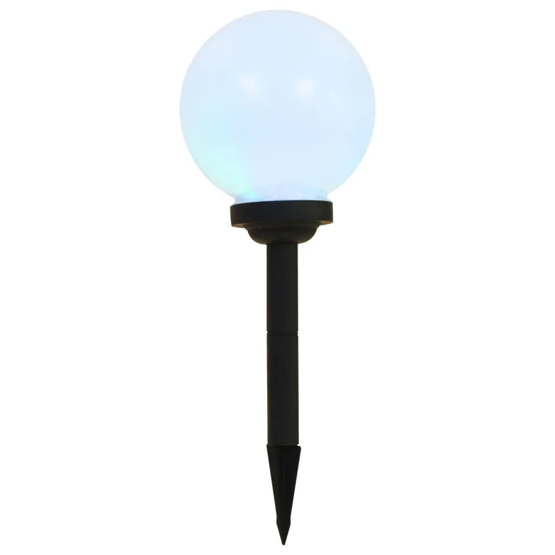 Lot de 3 lampes LED sphériques d'extérieur éclairage décoratif jardin 20 cm en PP blanc 02_0045897
