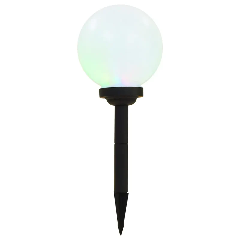 Lot de 3 lampes LED sphériques d'extérieur éclairage décoratif jardin 20 cm en PP blanc 02_0045897