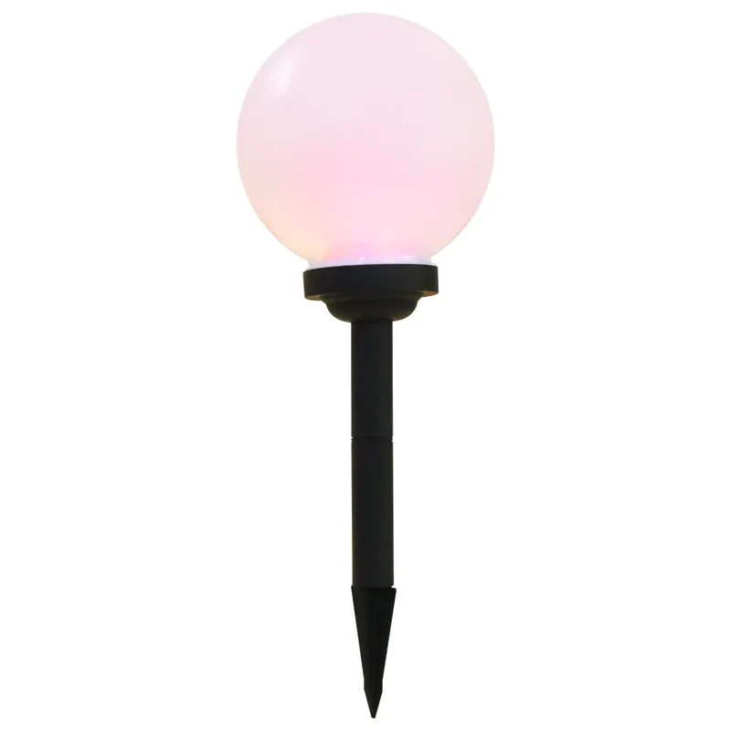 Lot de 3 lampes LED sphériques d'extérieur éclairage décoratif jardin 20 cm en PP blanc 02_0045897