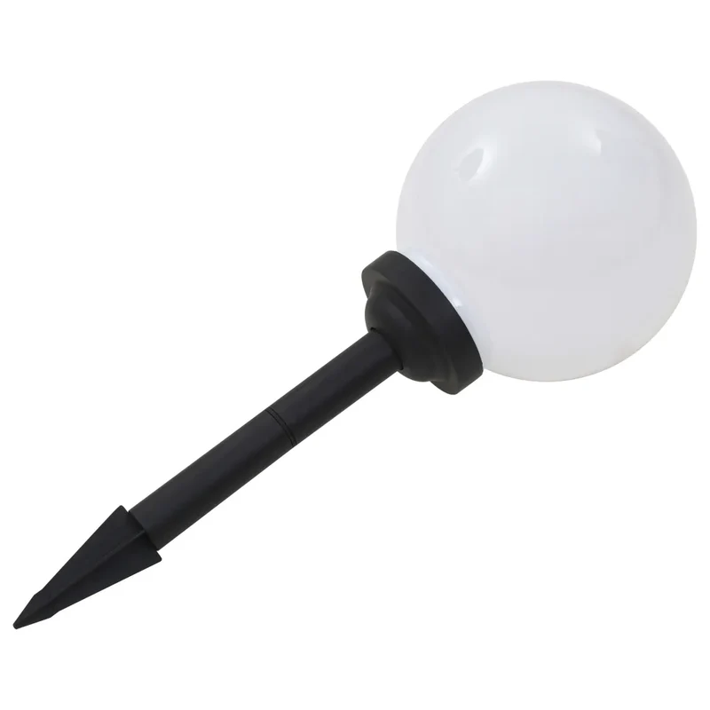 Lot de 3 lampes LED sphériques d'extérieur éclairage décoratif jardin 20 cm en PP blanc 02_0045897
