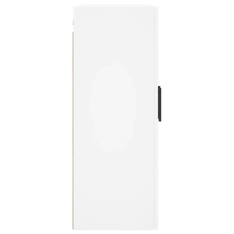Lot de 2 armoires murales pratiques 69,5 x 34 x 90 cm rangement élégant en bois d'ingénierie blanc 02_0055372