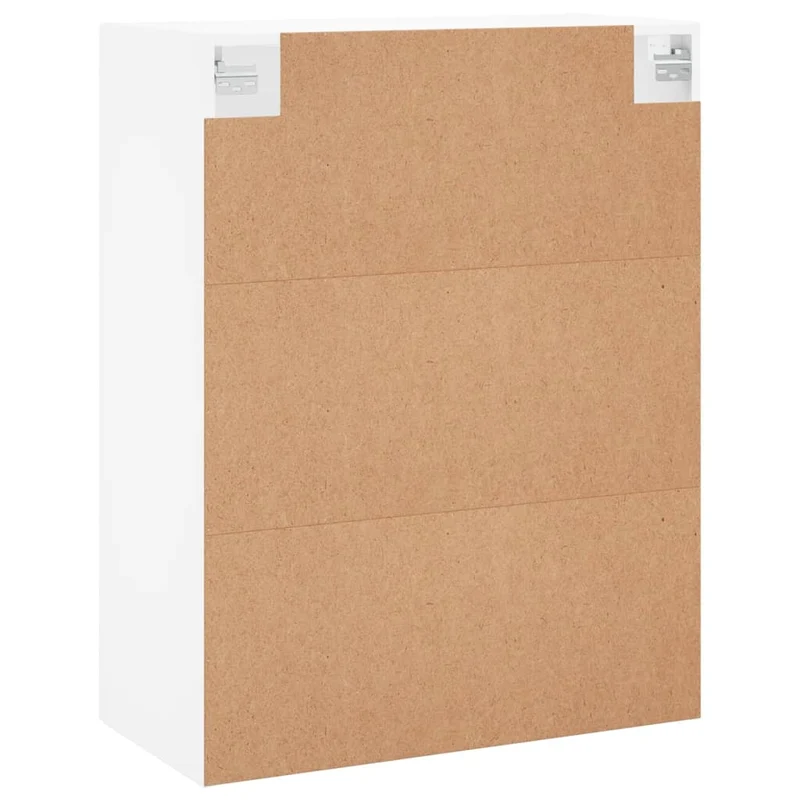 Lot de 2 armoires murales pratiques 69,5 x 34 x 90 cm rangement élégant en bois d'ingénierie blanc 02_0055372