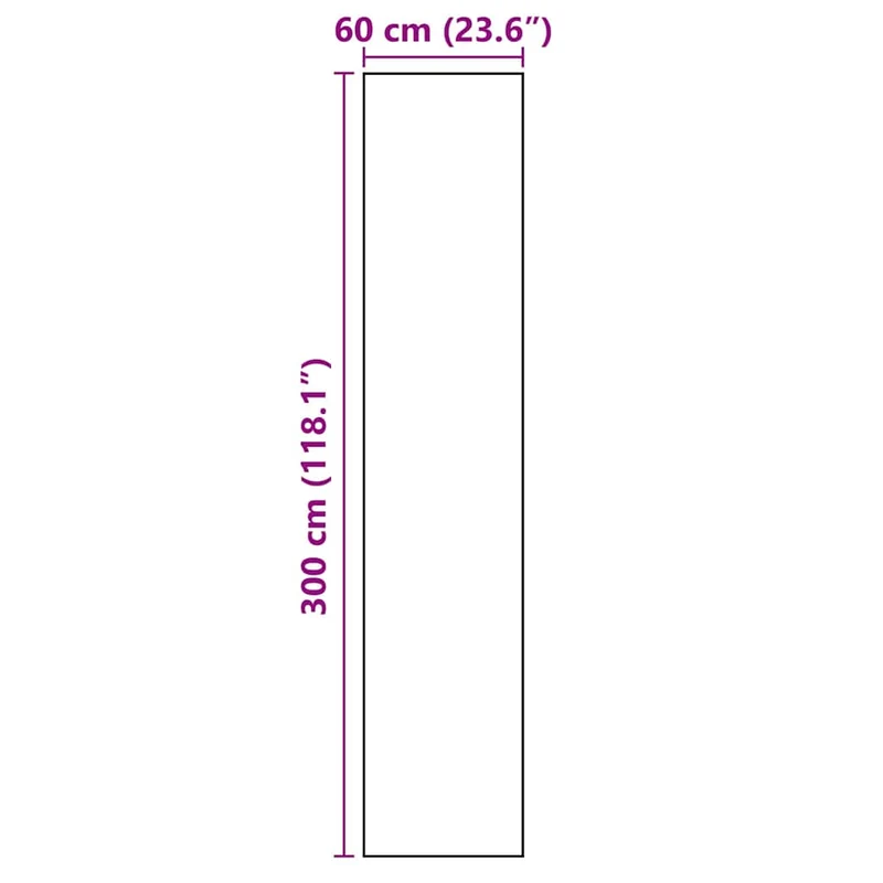Tapis de cuisine rectangulaire antidérapant absorption rapide 300 x 60 cm en velours noir 02_0058989