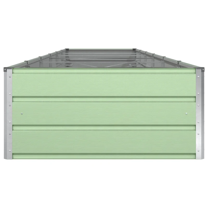 Jardinière design moderne pour extérieur 195 x 100 x 45 cm en acier galvanisé vert pastel 02_0059293
