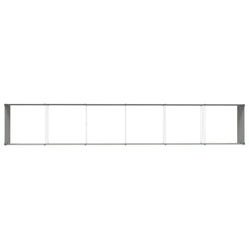 Jardinière design moderne pour extérieur 195 x 100 x 45 cm en acier galvanisé vert pastel 02_0059293