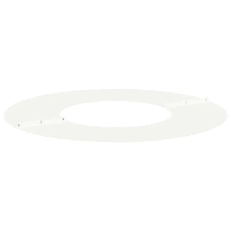 Bague d'arbre décorative moderne jardin 60 x 60 cm protège racines et améliore esthétique en acier blanc 02_0052287
