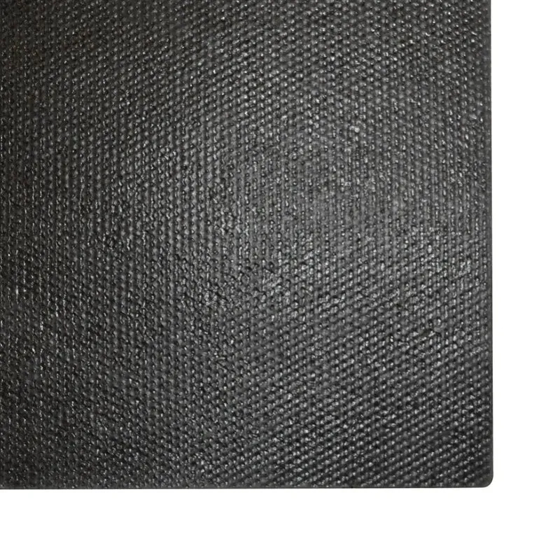 Tapis de porte touffeté intérieur extérieur 100 x 200 cm avec support antidérapant moderne en fibre de coco noir 02_0046166