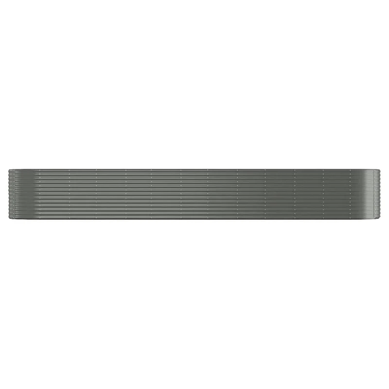 Jardinière bac lit surélevé plantes fleurs terrasse jardin de jardin acier enduit de poudre 507 x 100 x 68cm gris 02_0039662