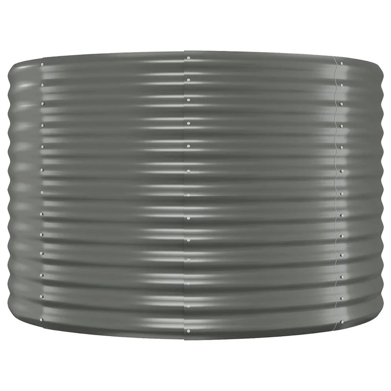 Jardinière bac lit surélevé plantes fleurs terrasse jardin de jardin acier enduit de poudre 507 x 100 x 68cm gris 02_0039662