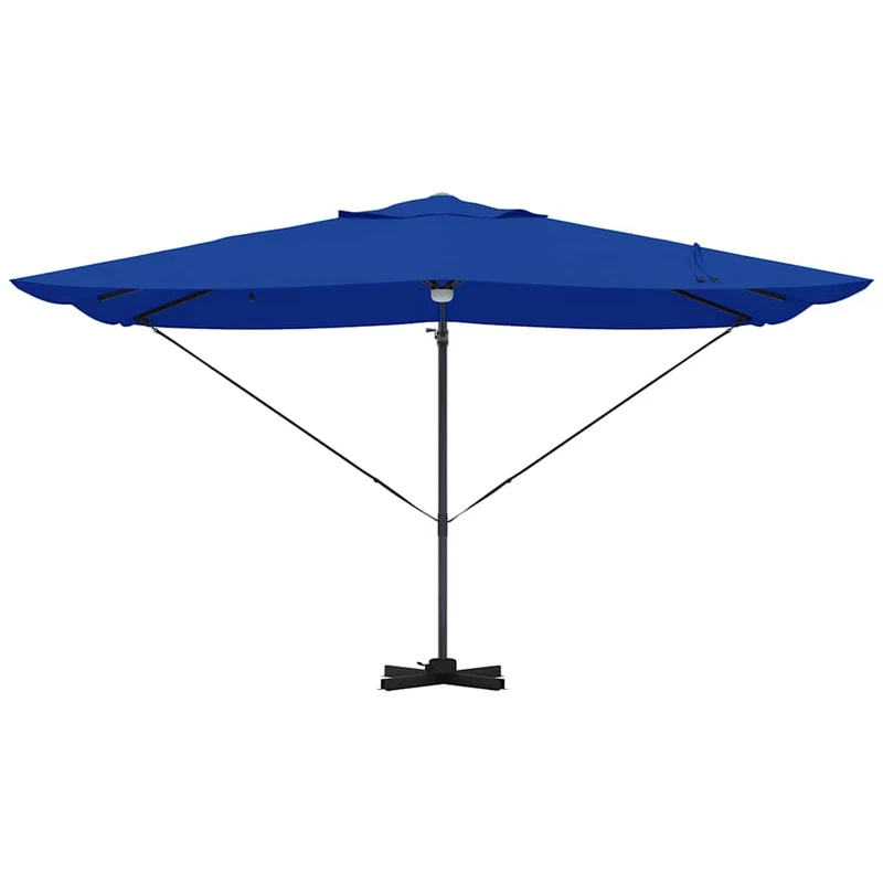 Parasol déporté inclinable et pivotant extérieur 351 x 250 x 253 cm en polyester azur 02_0058736