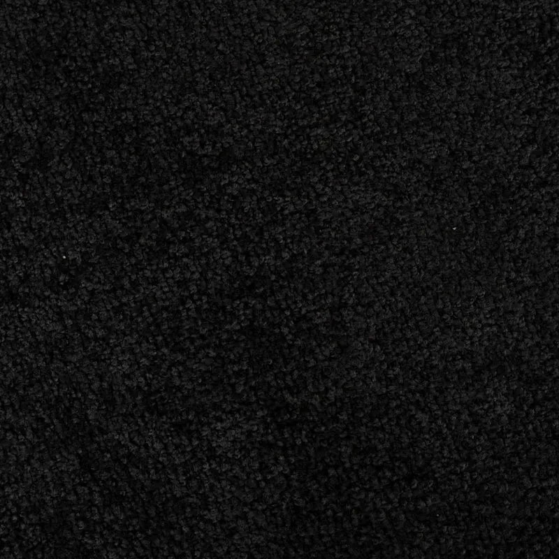 Tapis de porte rectangulaire antidérapant confortable 60 x 40 x 1.2 cm en tissu teddy noir 02_0058998