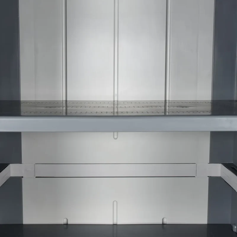 Armoire de rangement de jardin avec 4 étagères 65 x 45 x 172 cm design pratique en PP gris 02_0047404