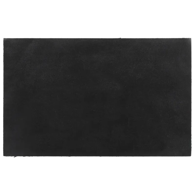 Tapis de porte touffeté intérieur extérieur 50 x 80 cm durable antidérapant style naturel en fibre de coco gris foncé 02_0046170