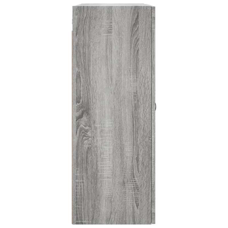 Lot de 2 armoires murales grand espace rangement polyvalent déco pratique 69,5 x 34 x 90 cm en bois sonoma gris 02_0055454
