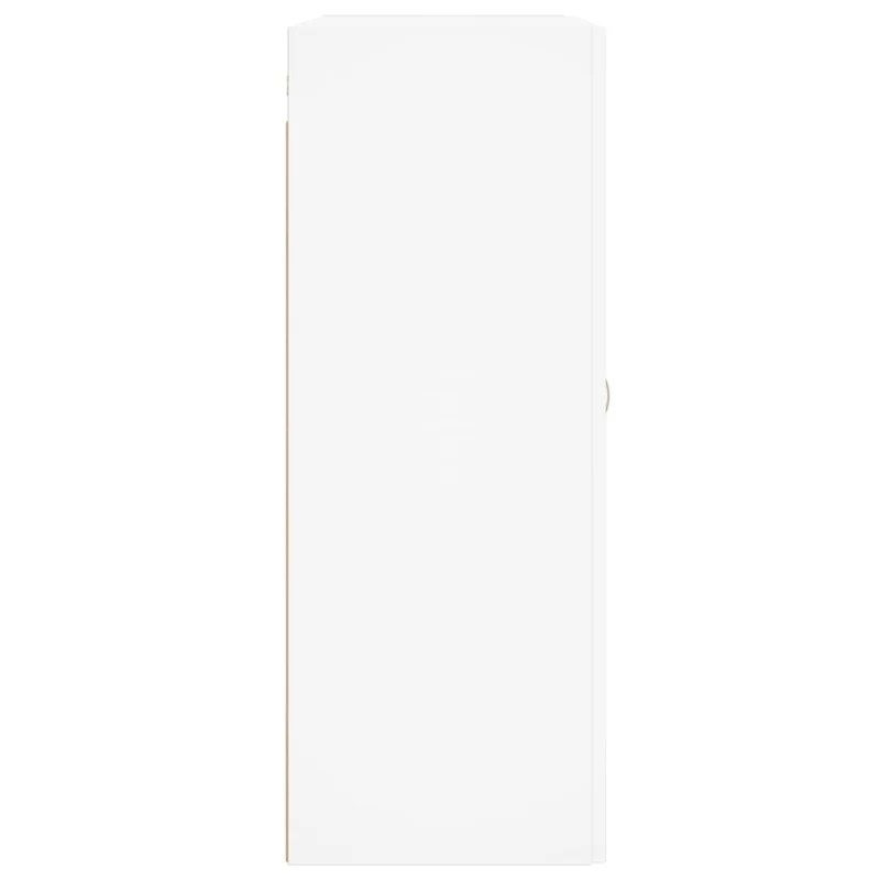 Lot de 2 armoires murales blanches design pratique espace rangement 69,5 x 34 x 90 cm en bois blanc 02_0055497