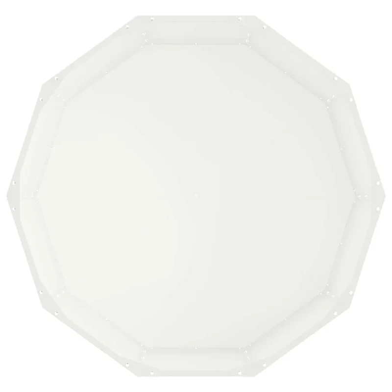 Jardinière ronde design moderne extérieur 90 x 90 x 35 cm avec entretien minimal en acier blanc 02_0052972