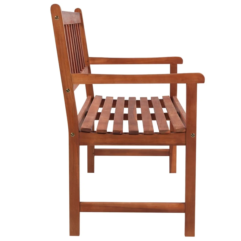 Banc de jardin meuble de patio d'extérieur terrasse avec coussin 120 cm bois d'acacia massif 02_0011375