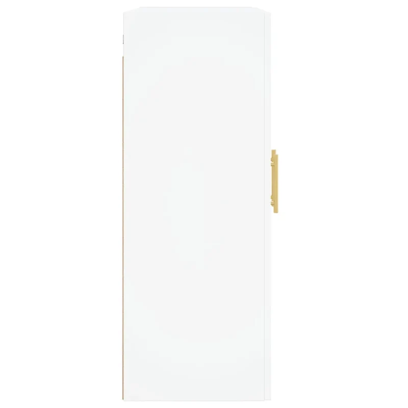 Lot de 2 armoires murales blanches 69,5 x 34 x 90 cm avec grand espace de rangement design contemporain en bois blanc 02_0055465