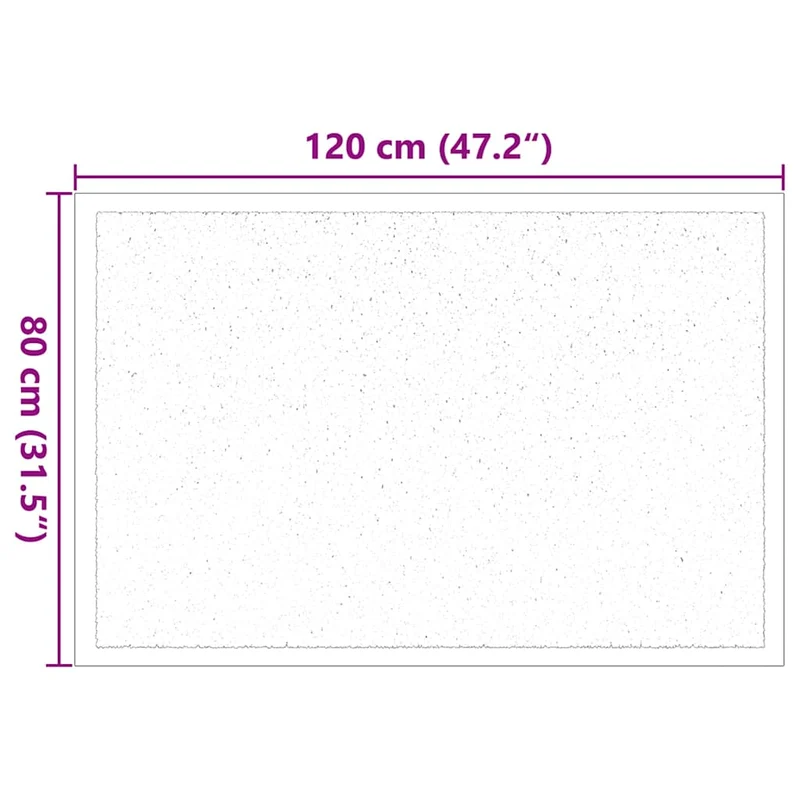 Tapis de porte rectangulaire antidérapant moderne 60 x 40 x 1.2 cm en tissu teddy anthracite 02_0058995