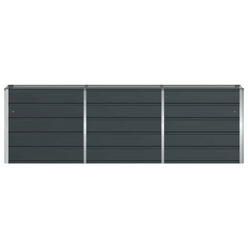 Jardinière design moderne polyvalente 160 x 40 x 75 cm en acier anthracite 02_0059222
