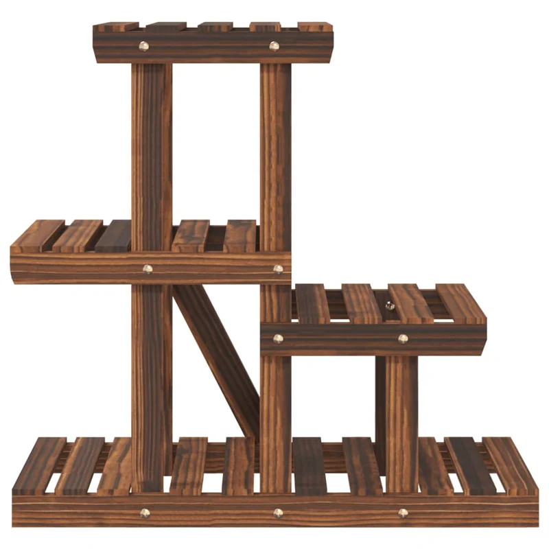 Support à fleurs meuble plante 58 x 25 x 51 cm bois massif de sapin marron 02_0045209