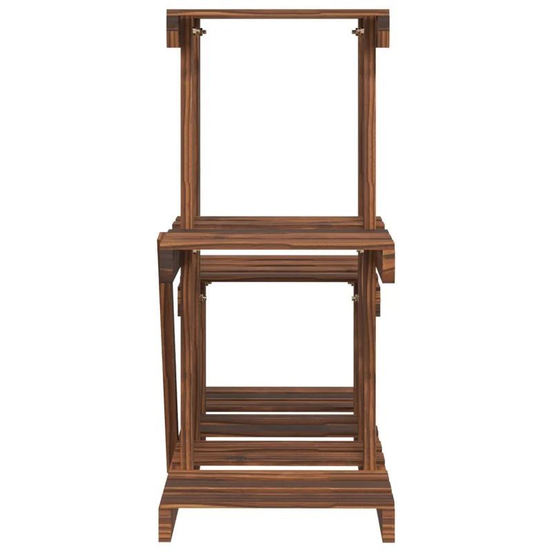 Support à fleurs meuble plante 58 x 25 x 51 cm bois massif de sapin marron 02_0045209