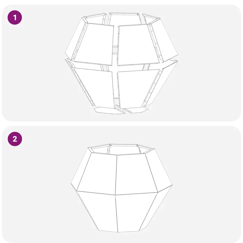 Lot de 2 jardinières rectangulaires pour balcon jardin 75 x 75 x 60 cm en acier inoxydable argent 02_0053113