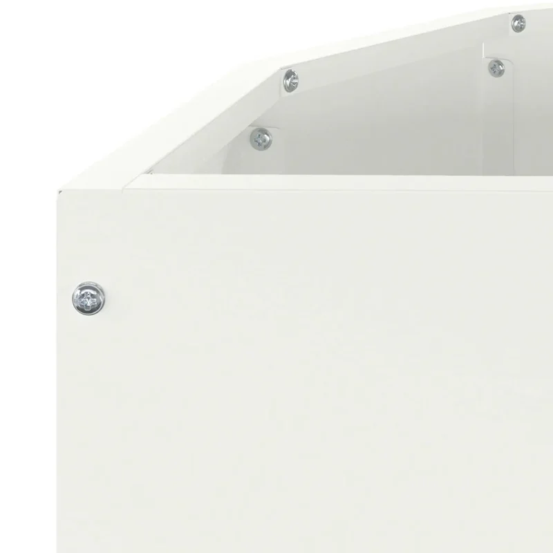 Jardinière demi-ronde moderne extérieure 90 x 45 x 50 cm design chic en acier blanc 02_0052951
