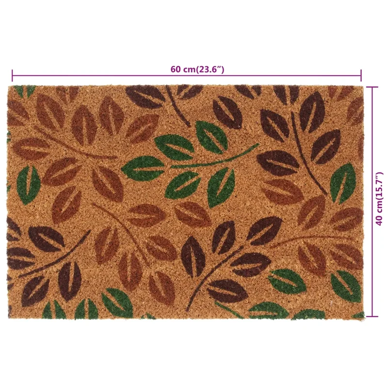 Tapis de porte touffeté naturel 40 x 60 cm antidérapant intérieur extérieur moderne en fibre de coco naturel 02_0046191