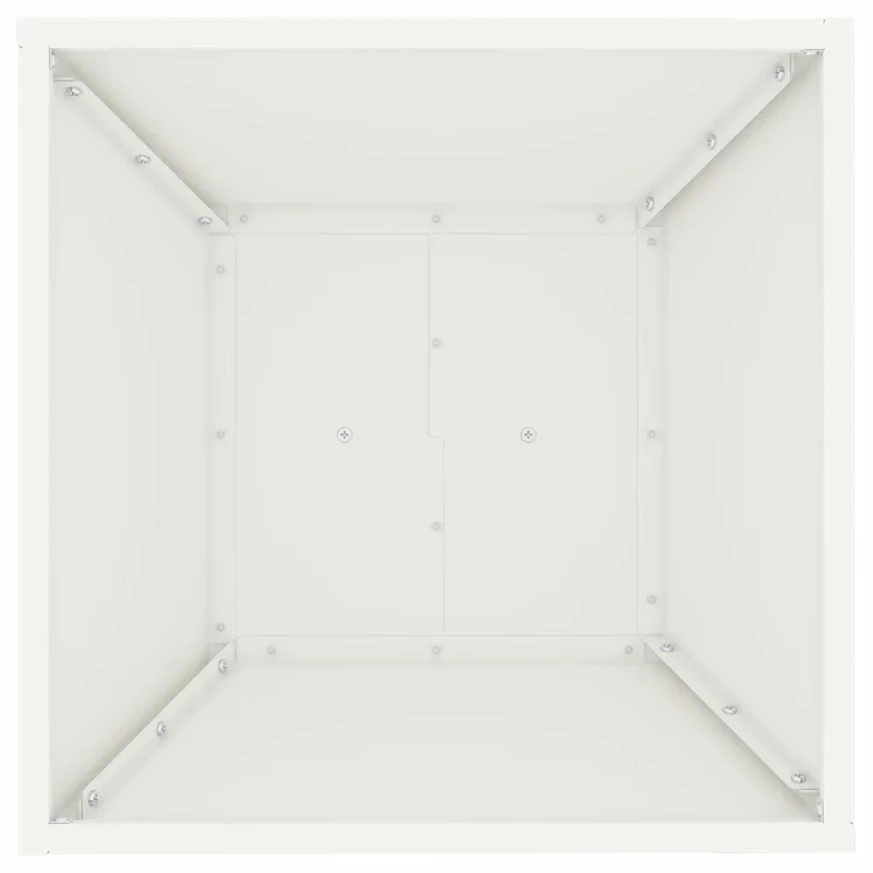 Jardinière à pilier moderne extérieur 40 x 40 x 100 cm style élégant minimaliste en matériaux blancs 02_0052412