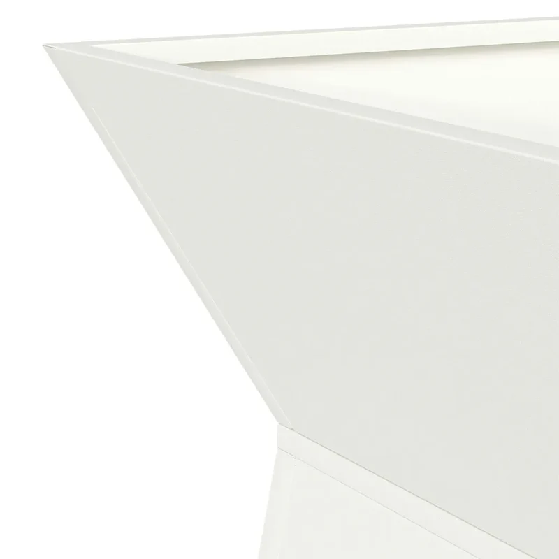 Jardinière à pilier moderne extérieur 40 x 40 x 100 cm style élégant minimaliste en matériaux blancs 02_0052412