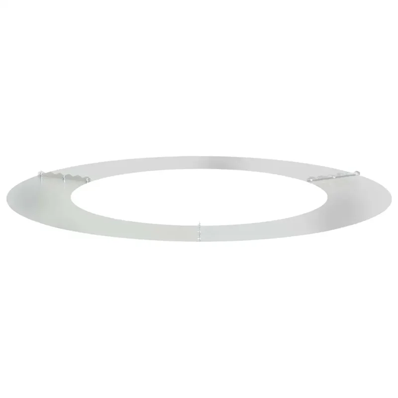 Lot de 5 bagues d'arbre décoratives modernes jardin 90 x 90 cm avec protection racinaire en acier galvanisé argent 02_0052338