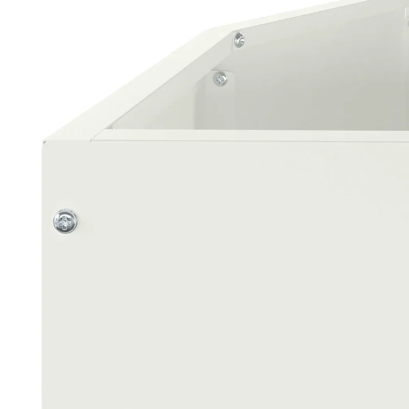 Jardinière demi-ronde moderne extérieur 120 x 60 x 35 cm design chic en acier blanc 02_0052923