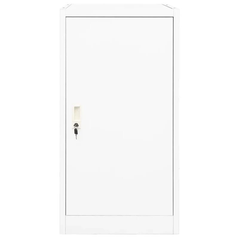 Armoire à selles blanche verrouillable 53 x 53 x 105 cm pour rangement écurie équipée acier 02_0046984