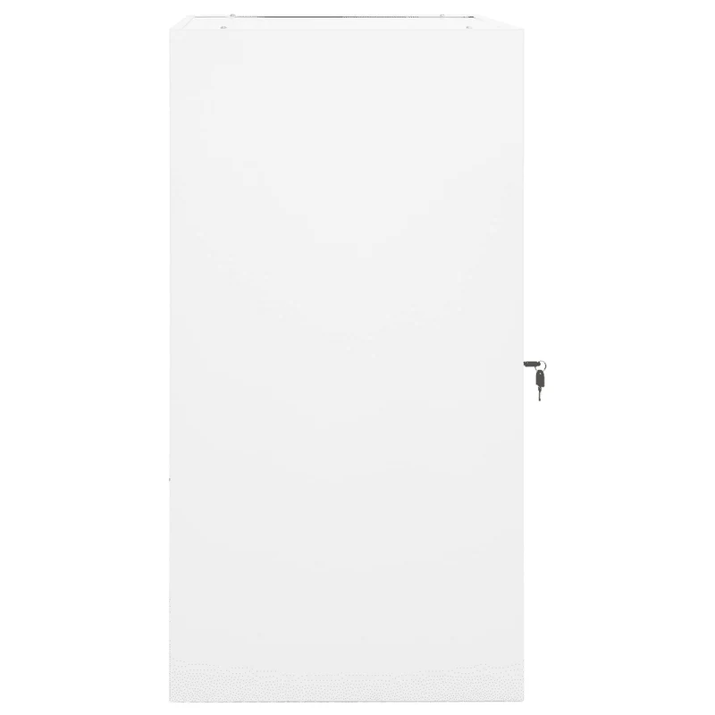 Armoire à selles blanche verrouillable 53 x 53 x 105 cm pour rangement écurie équipée acier 02_0046984