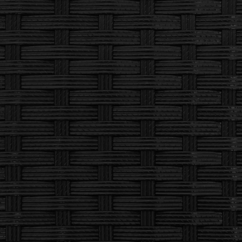 Cache-pot de jardin rectangulaire moderne style épuré extérieur 35 x 30 x 135 cm en métal noir 02_0047450