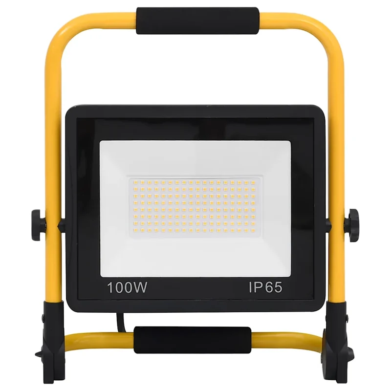 Projecteur à LED portable 31 x 16 x 35 cm 7000 lm angle 120° économe en aluminium noir 02_0046096