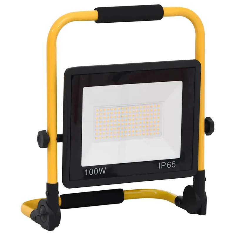 Projecteur à LED portable 31 x 16 x 35 cm 7000 lm angle 120° économe en aluminium noir 02_0046096