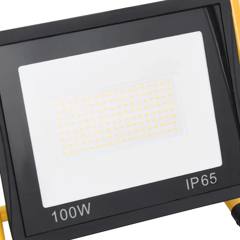 Projecteur à LED portable 31 x 16 x 35 cm 7000 lm angle 120° économe en aluminium noir 02_0046096