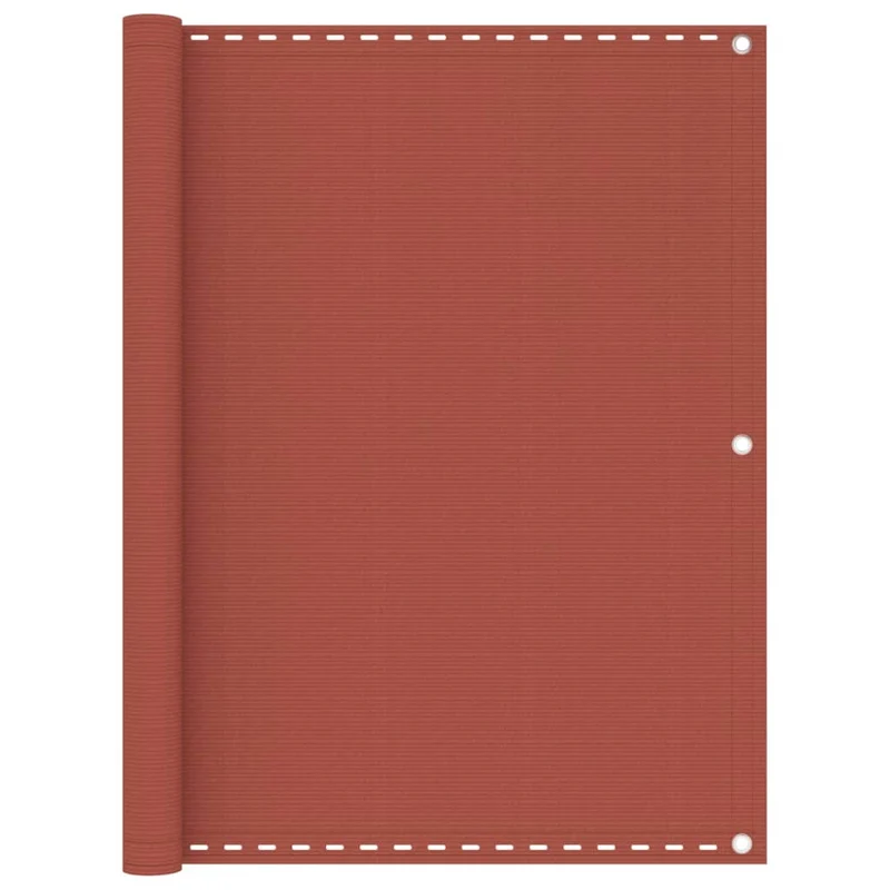 Écran de balcon brise pare vue protection confidentialité terre cuite 120 x 300 cm PEHD 02_0010398