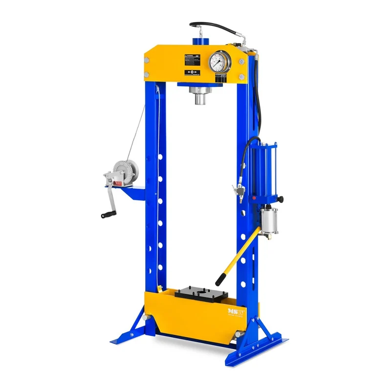 Presse d'atelier hydropneumatique réglable en hauteur sur 7 positions 50 tonnes de pression 14_0003141